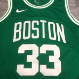 NBA Boston Celtics Green with White Name #33 BIRD Jersey High Quality Name and Number Print