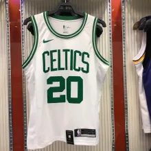 NBA Boston Celtics Retro White with Green Name #20 ALLEN Jersey High Quality Name and Number Print
