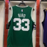 NBA Boston Celtics Green with White Name #33 BIRD Jersey High Quality Name and Number Print
