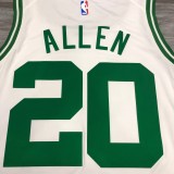 NBA Boston Celtics Retro White with Green Name #20 ALLEN Jersey High Quality Name and Number Print