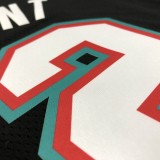 NBA Men Season 2021 Memphis Grizzlies Black Retro #12 MORANT Jersey High Quality Name and Number Print