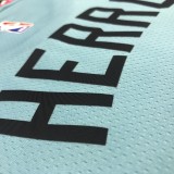 NBA Men Miami Heat Blue City #14 HERRO Jersey High Quality Name and Number Print