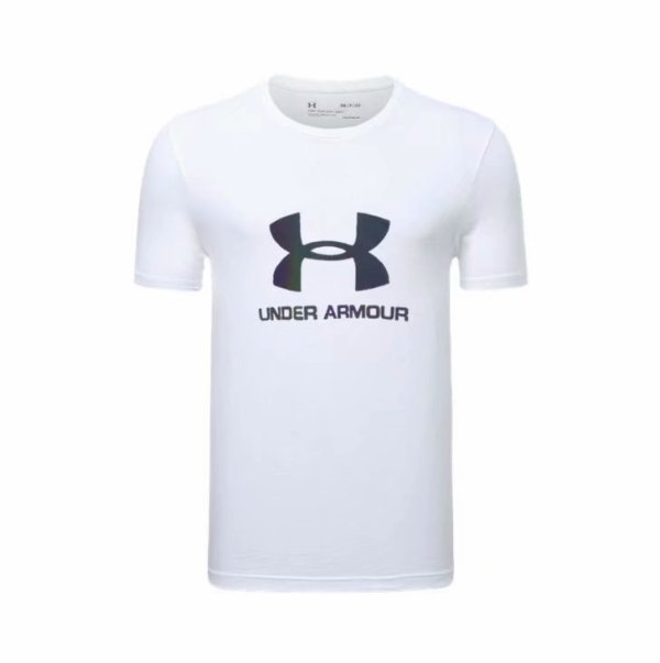 UNDER ARMOUR White Pure Cotton T-shirts