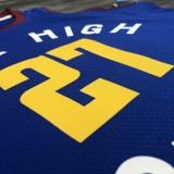 NBA Men Season 2021 Denver Nuggets Blue City #27 MURRAY Jersey with Jordan Logo High Quality Name and Number Print