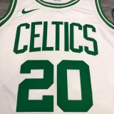NBA Boston Celtics Retro White with Green Name #20 ALLEN Jersey High Quality Name and Number Print