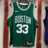 NBA Boston Celtics Green with White Name #33 BIRD Jersey High Quality Name and Number Print