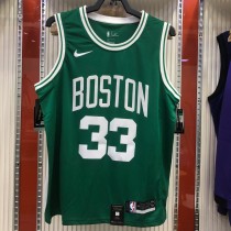 NBA Boston Celtics Green with White Name #33 BIRD Jersey High Quality Name and Number Print