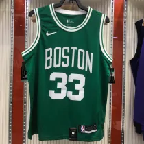 NBA Boston Celtics Green with White Name #33 BIRD Jersey High Quality Name and Number Print