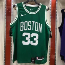 NBA Boston Celtics Green with White Name #33 BIRD Jersey High Quality Name and Number Print