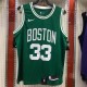 NBA Boston Celtics Green with White Name #33 BIRD Jersey High Quality Name and Number Print