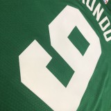 NBA Boston Celtics Green with White Name #9 RONDO Jersey High Quality Name and Number Print