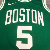 NBA Boston Celtics Green with White Name #5 GARNETT Jersey High Quality Name and Number Print
