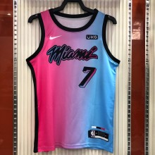 NBA Men  Season 2021 Miami Heat City Gradient color #7 DRAGIC Jersey High Quality Name and Number Print