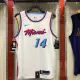 NBA Men Miami Heat White City #14 HERRO Jersey High Quality Name and Number Print