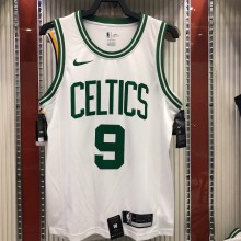 NBA Boston Celtics Retro White with Green Name #9 RONDO Jersey High Quality Name and Number Print