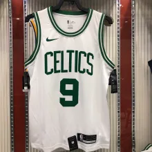 NBA Boston Celtics Retro White with Green Name #9 RONDO Jersey High Quality Name and Number Print
