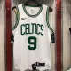 NBA Boston Celtics Retro White with Green Name #9 RONDO Jersey High Quality Name and Number Print