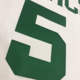 NBA Boston Celtics Retro White with Green Name #5 GARNETT Jersey High Quality Name and Number Print