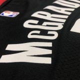 NBA Men Season 2021 Houston Rockets Black with Jordan Logo #1 McGRADY Jersey High Quality Name and Number Print