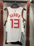 NBA Men Houston Rockets White City #13 HARDEN Jersey High Quality Name and Number Print