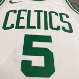 NBA Boston Celtics Retro White with Green Name #5 GARNETT Jersey High Quality Name and Number Print