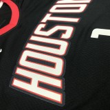 NBA Men Season 2021 Houston Rockets Black with Jordan Logo #1 McGRADY Jersey High Quality Name and Number Print
