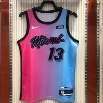 NBA Men  Season 2021 Miami Heat City Gradient color #13 ADEBAYO Jersey High Quality Name and Number Print
