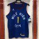 NBA Men Season 2021 Denver Nuggets Blue City #1 PORTER JR Jersey with Jordan Logo High Quality Name and Number Print