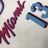 NBA Men Miami Heat White City #13 ADEBAYO Jersey High Quality Name and Number Print