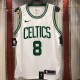 NBA Boston Celtics Retro White with Green Name #8 WALKER Jersey High Quality Name and Number Print