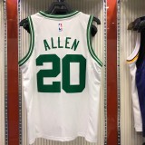 NBA Boston Celtics Retro White with Green Name #20 ALLEN Jersey High Quality Name and Number Print