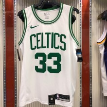 NBA Boston Celtics Retro White with Green Name #33 BIRD Jersey High Quality Name and Number Print