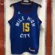 NBA Men Season 2021 Denver Nuggets Blue City #15 JOKIC Jersey with Jordan Logo High Quality Name and Number Print
