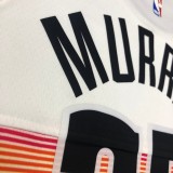NBA Men Denver Nuggets White City #27 MURRAY Jersey High Quality Name and Number Print