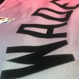 NBA Men  Season 2021 Miami Heat City Gradient color #3 WADE Jersey High Quality Name and Number Print