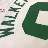 NBA Boston Celtics Retro White with Green Name #8 WALKER Jersey High Quality Name and Number Print