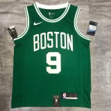 NBA Boston Celtics Green with White Name #9 RONDO Jersey High Quality Name and Number Print
