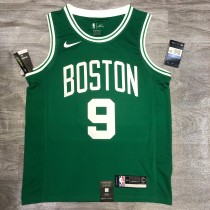 NBA Boston Celtics Green with White Name #9 RONDO Jersey High Quality Name and Number Print