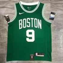 NBA Boston Celtics Green with White Name #9 RONDO Jersey High Quality Name and Number Print