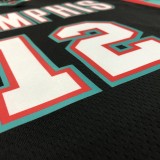 NBA Men Season 2021 Memphis Grizzlies Black Retro #12 MORANT Jersey High Quality Name and Number Print
