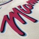 NBA Men Miami Heat White City #13 ADEBAYO Jersey High Quality Name and Number Print