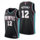 NBA Men Season 2021 Memphis Grizzlies Black Retro #12 MORANT Jersey High Quality Name and Number Print