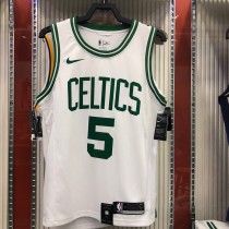 NBA Boston Celtics Retro White with Green Name #5 GARNETT Jersey High Quality Name and Number Print