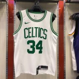 NBA Boston Celtics Retro White with Green Name #34 PIERCE Jersey High Quality Name and Number Print