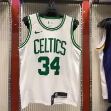 NBA Boston Celtics Retro White with Green Name #34 PIERCE Jersey High Quality Name and Number Print