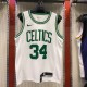 NBA Boston Celtics Retro White with Green Name #34 PIERCE Jersey High Quality Name and Number Print