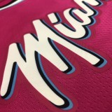 NBA Men Miami Heat Pink City #14 HERRO Jersey High Quality Name and Number Print