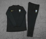 20-21 Brazil Black with Zipper Sweater Tracksuit Thai Quality