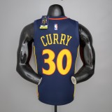 NBA Men Season 2021 Golden State Warriors Up-and-coming Star Dark Blue #30 CURRY Jersey High Quality Name and Number Print