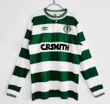 87-88 Celtic Home Retro Jersey Long Sleeve